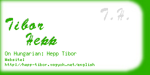 tibor hepp business card